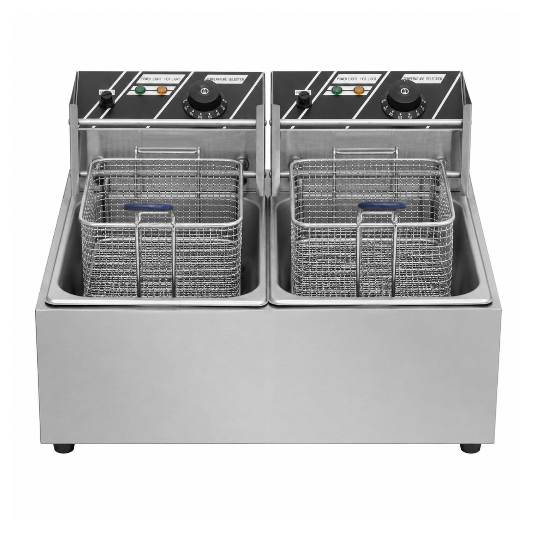 Benchstar EF-82E - 2 x 5.5L Double Tank Countertop Electric Fryer