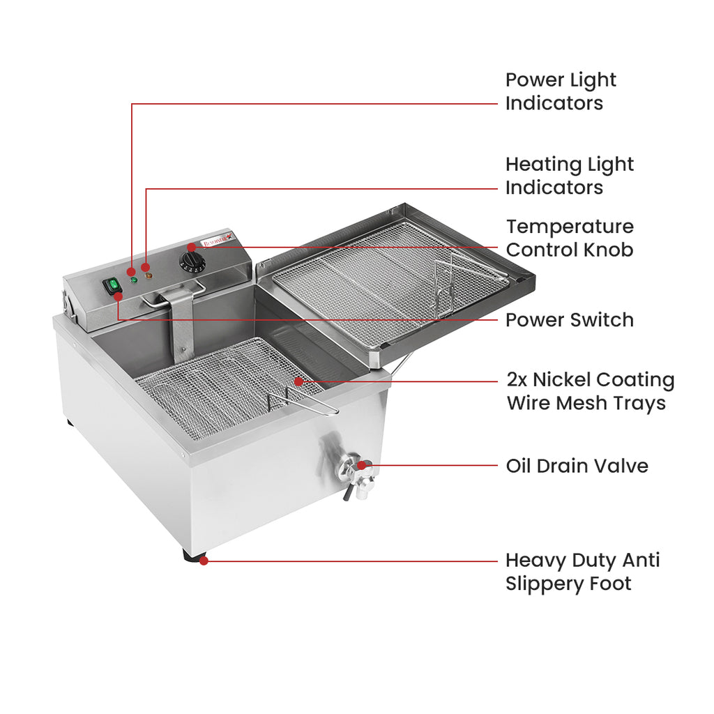Benchstar EF-TE - Benchtop Electric Donut Fryer, 11L - image 3