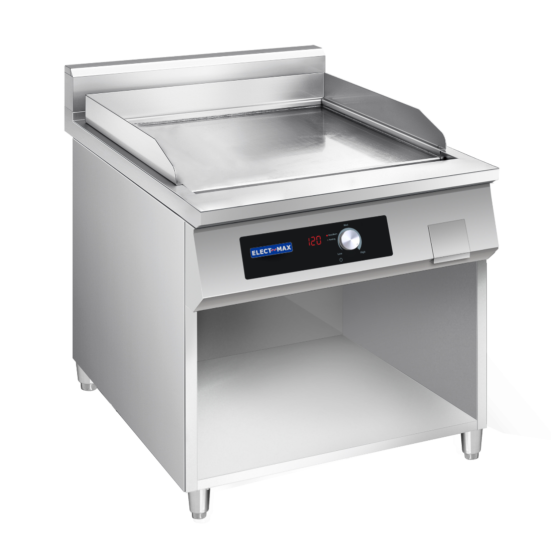 Electmax EGP7-800 - 700 Series Induction Griddle with Splashback on Stand 800mm