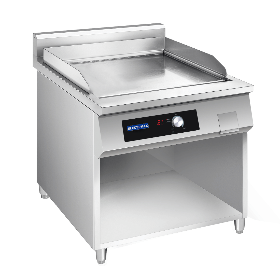 Electmax EGP9-800 - 900 Series Induction Griddle with Splashback on Stand 800mm