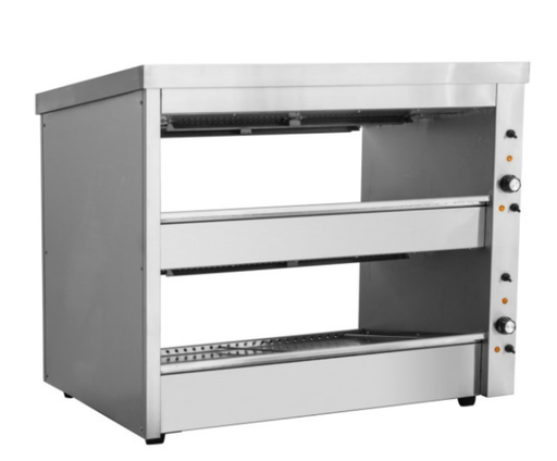 Benchstar EHW-100 - Hot Food Display Warmer, 2 Angled Shelves, 1000mm
