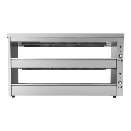 Benchstar EHW-150 - Hot Food Display Warmer, 2 Angled Shelves, 1500mm - image 2