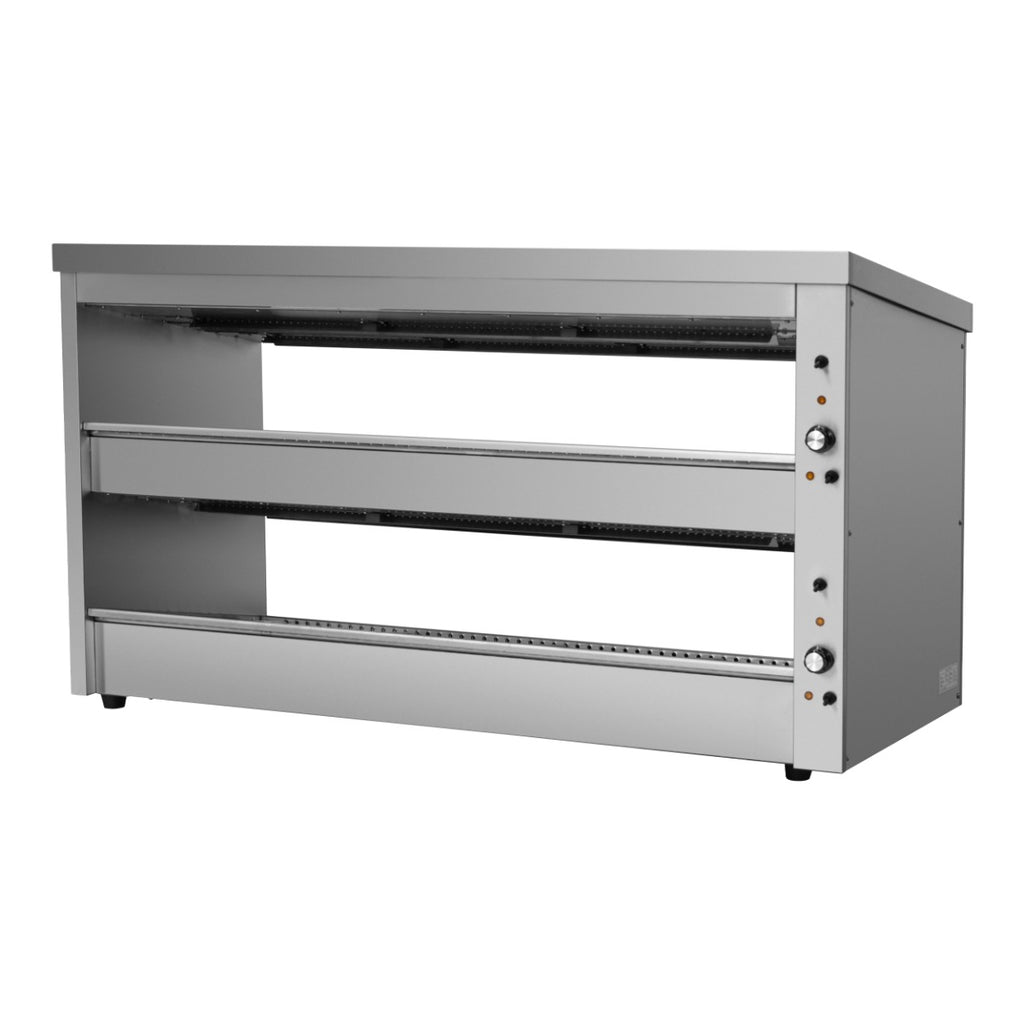 Benchstar EHW-150 - Hot Food Display Warmer, 2 Angled Shelves, 1500mm - image 5