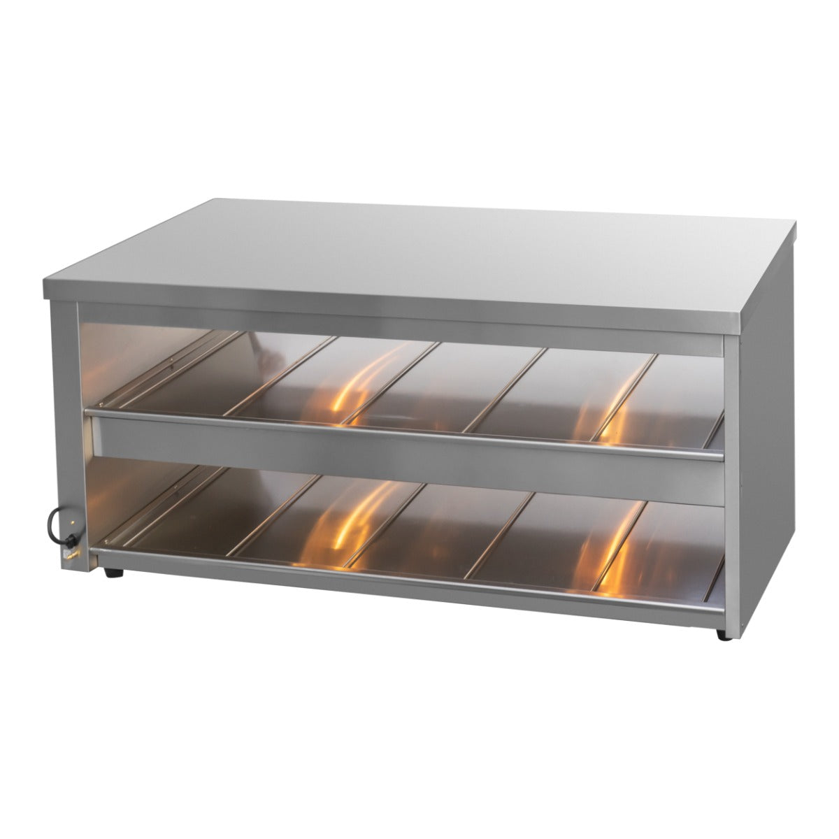 Benchstar EHW-180 - Hot Food Display Warmer, 2 Angled Shelves, 1800mm - image 4