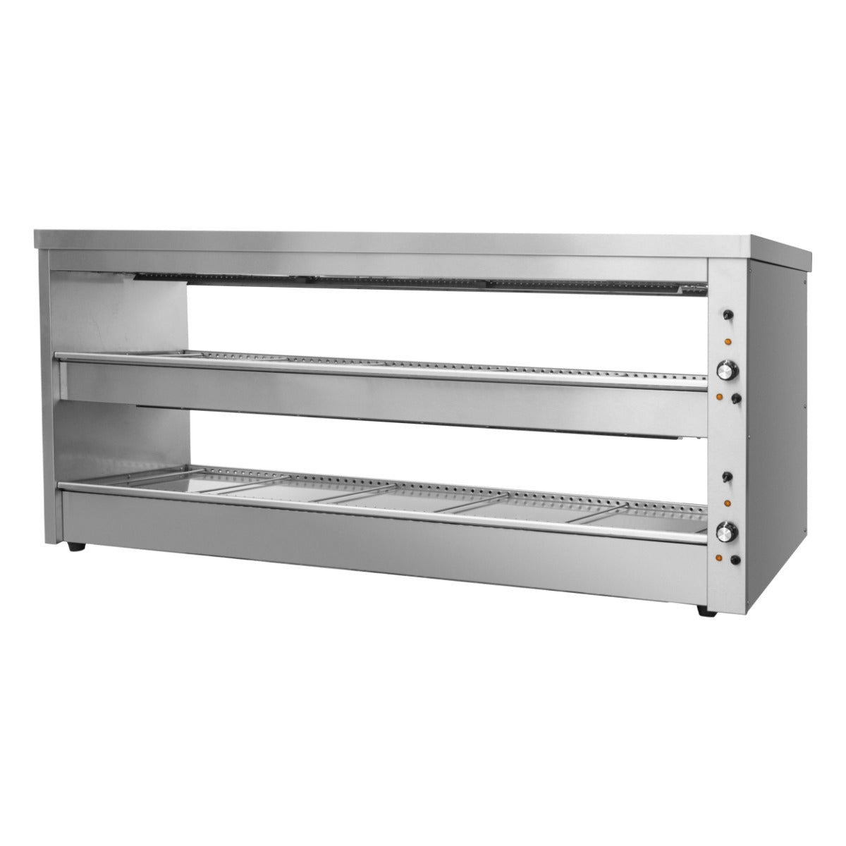 Benchstar EHW-180 - Hot Food Display Warmer, 2 Angled Shelves, 1800mm - image 8