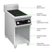 Electmax EIC7-400P - 700 Series 2 Burner Induction Cooktop with Splashback on Stand - image 3