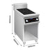 Electmax EIC9-400P - 900 Series 2 Burner Induction Cooktop with Splashback on Stand - image 2