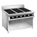 Electmax EIC7-1200P - 700 Series 6 Burner Induction Cooktop with Splashback on Stand