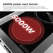 Electmax EIC9-1200P - 900 Series 6 Burner Induction Cooktop with Splashback on Stand - image 6