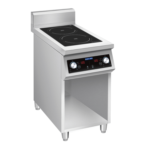 Electmax EIC7-400P - 700 Series 2 Burner Induction Cooktop with Splashback on Stand