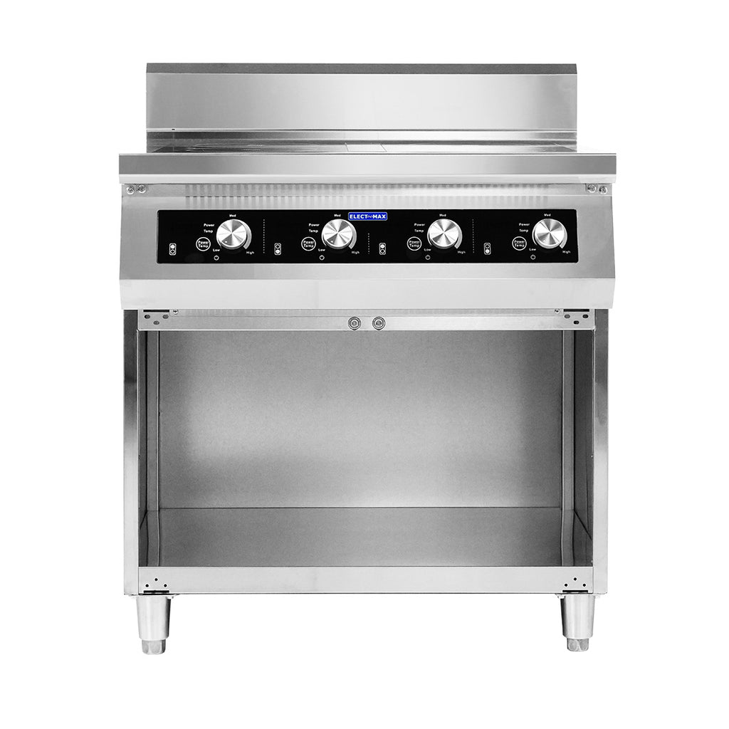 Electmax EIC9-800P - 900 Series 4 Burner Induction Cooktop with Splashback on Stand - image 10