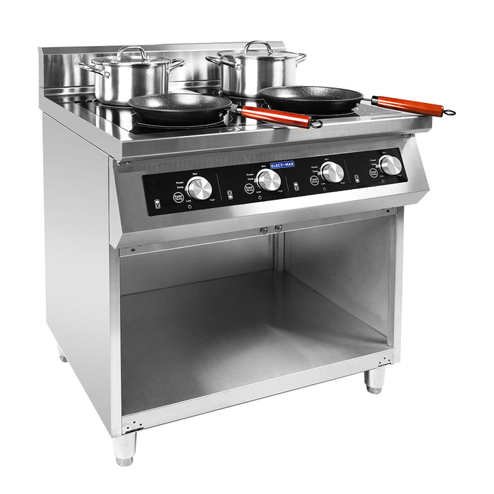 Electmax EIC9-800P - 900 Series 4 Burner Induction Cooktop with Splashback on Stand - image 9