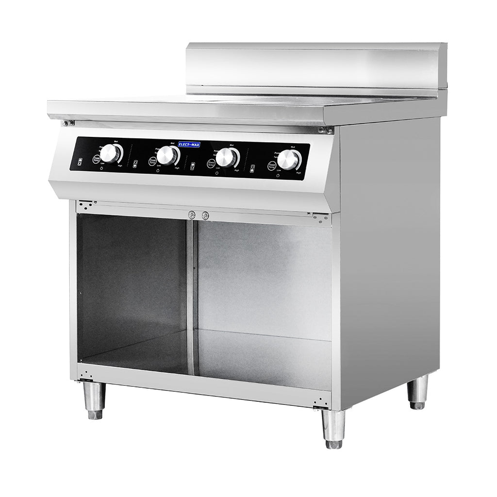 Electmax EIC9-800P - 900 Series 4 Burner Induction Cooktop with Splashback on Stand - image 8