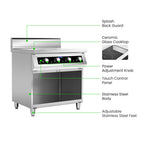 Electmax EIC7-800P - 700 Series 4 Burner Induction Cooktop with Splashback on Stand - image 3