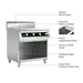 Electmax EIC9-800P - 900 Series 4 Burner Induction Cooktop with Splashback on Stand - image 3