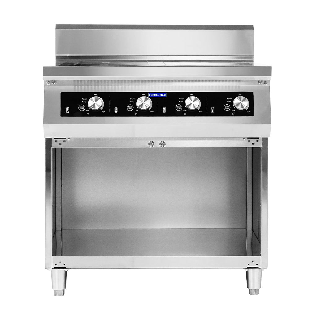 Electmax EIC7-800P - 700 Series 4 Burner Induction Cooktop with Splashback on Stand - image 9