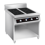 Electmax EIC9-800P - 900 Series 4 Burner Induction Cooktop with Splashback on Stand