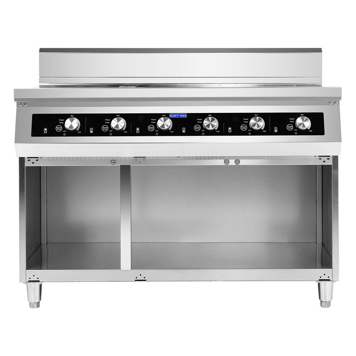 Electmax EIC7-1200P - 700 Series 6 Burner Induction Cooktop with Splashback on Stand - image 8