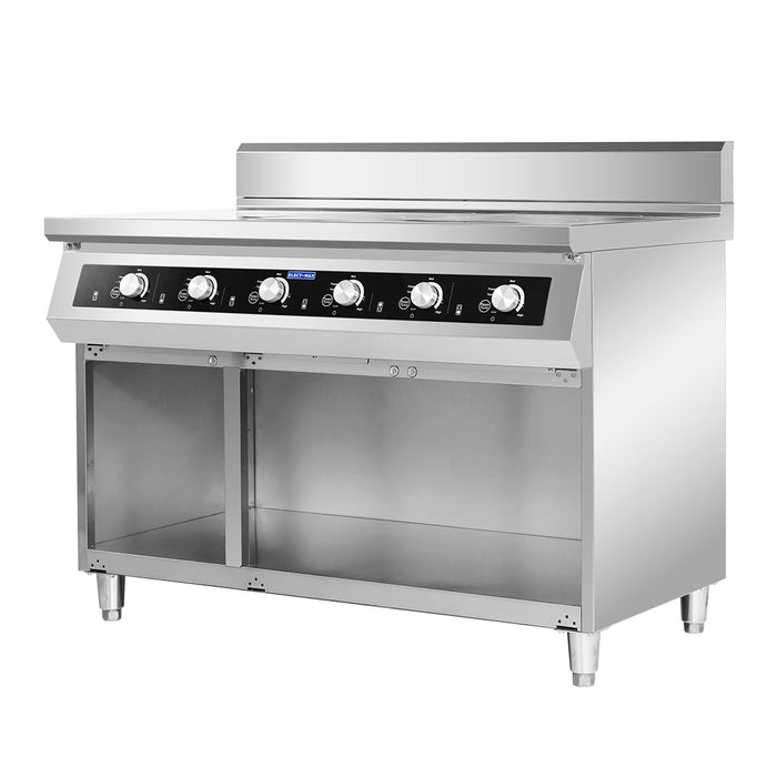 Electmax EIC7-1200P - 700 Series 6 Burner Induction Cooktop with Splashback on Stand - image 9