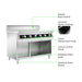 Electmax EIC9-1200P - 900 Series 6 Burner Induction Cooktop with Splashback on Stand - image 3