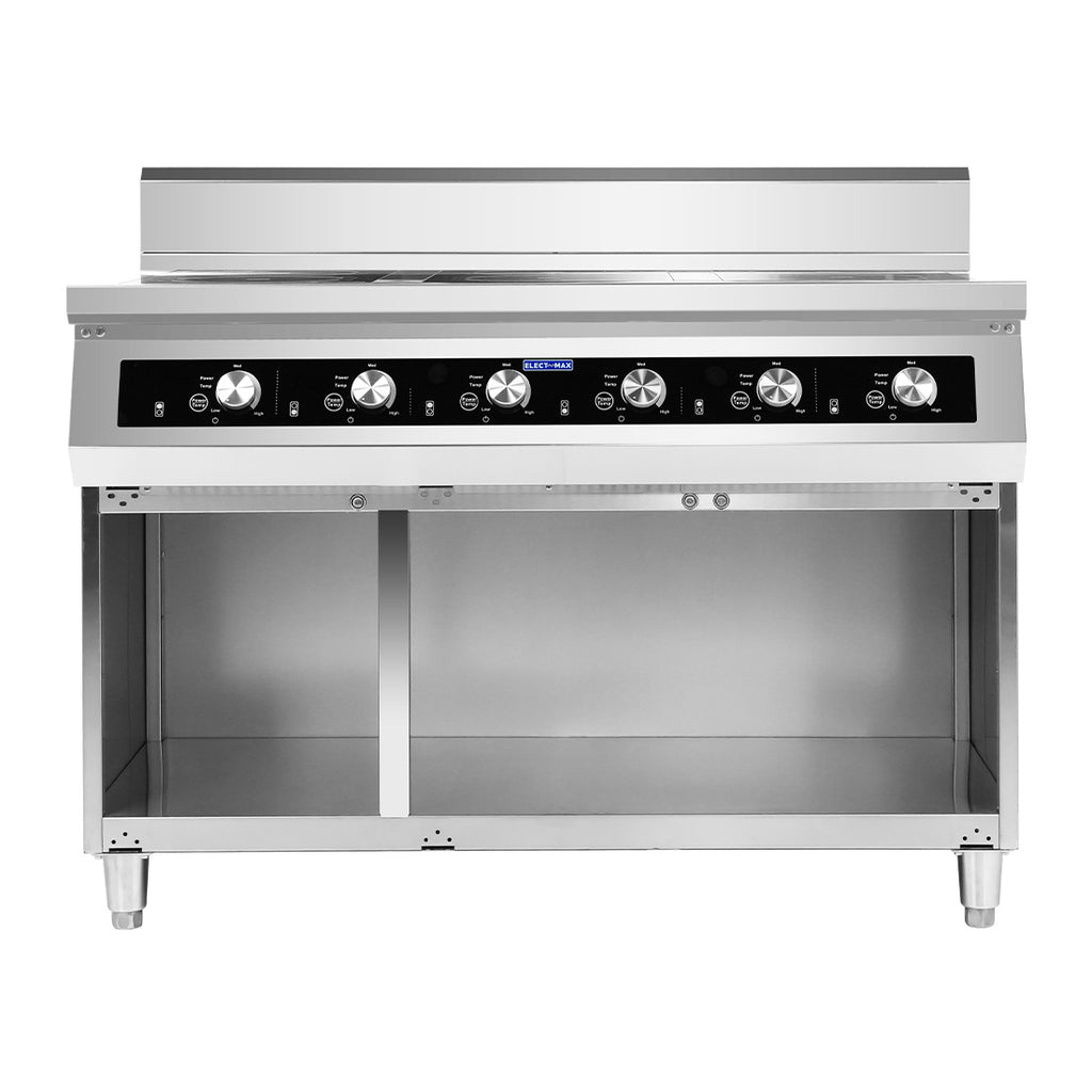 Electmax EIC9-1200P - 900 Series 6 Burner Induction Cooktop with Splashback on Stand - image 8