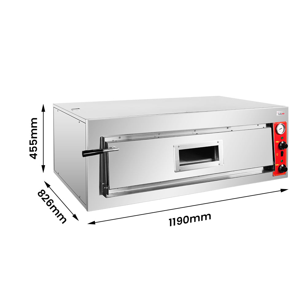 Baker Max EP-1-1-SDE - Black Panther Single Deck Electric Pizza Oven, 6 x 30cm - image 2