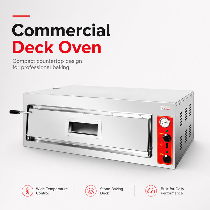 Baker Max EP-1-1-SDE - Black Panther Single Deck Electric Pizza Oven, 6 x 30cm - image 4