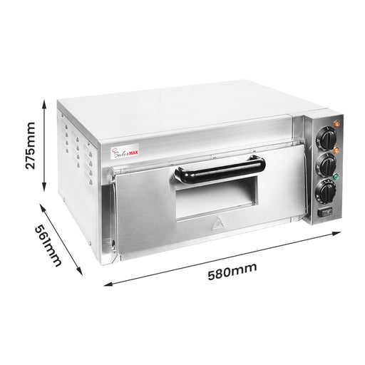 Baker Max EP-1T - Countertop Single Deck Electric Pizza Oven, 10A - image 2