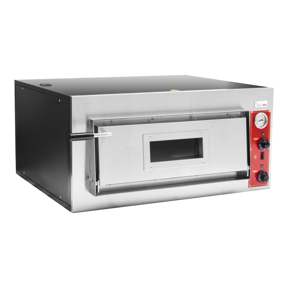 Baker Max EP-2-1E - Black Panther Single Deck Electric Pizza Oven, 4 x 30cm - image 2