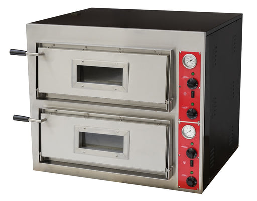Baker Max EP-2E - Black Panther Double Deck Electric Pizza Oven, 8 x 30cm