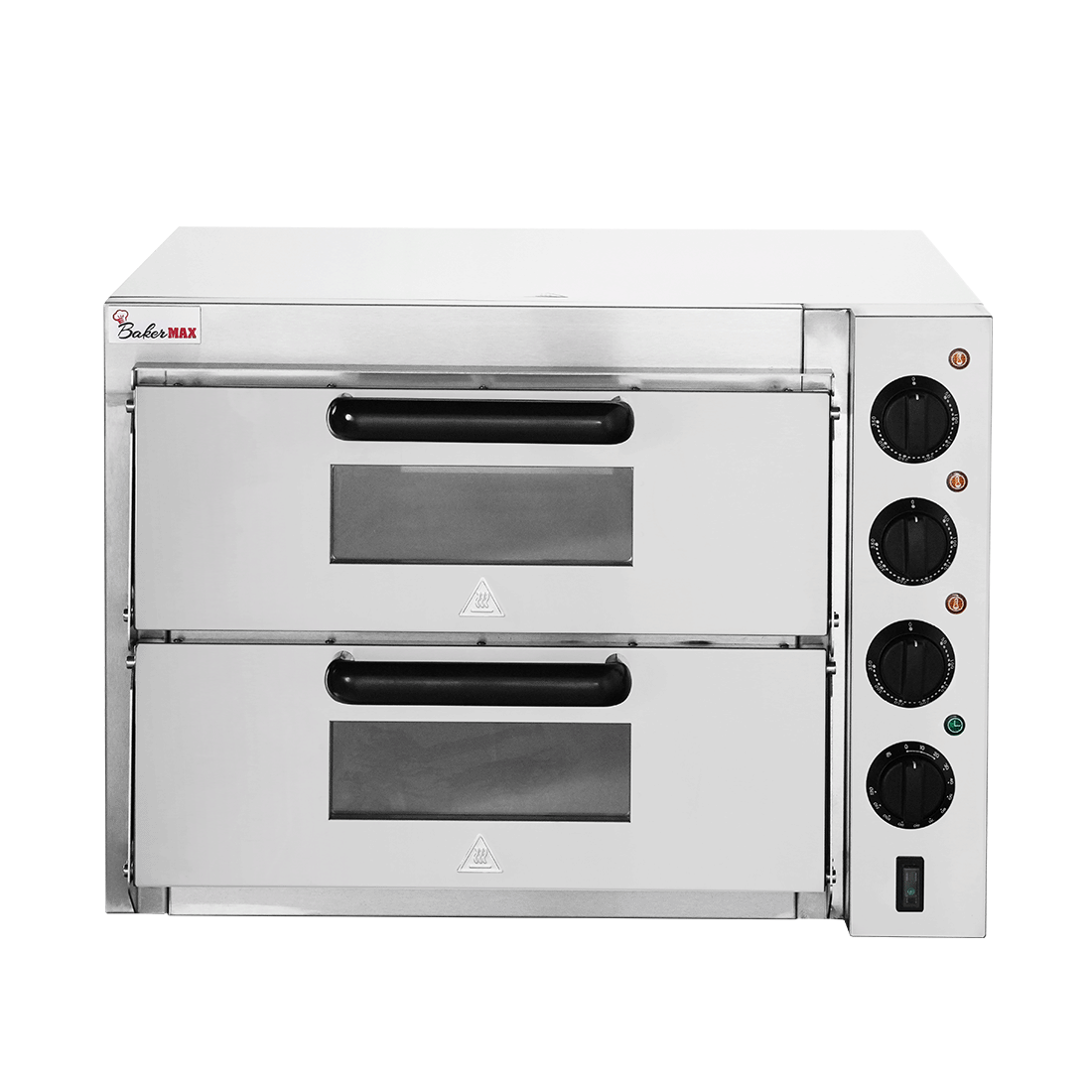 Baker Max EP-2T/15 - Countertop Double Deck Electric Pizza Oven, 15A