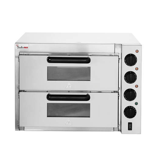 Baker Max EP-2T - Countertop Double Deck Electric Pizza Oven, 10A