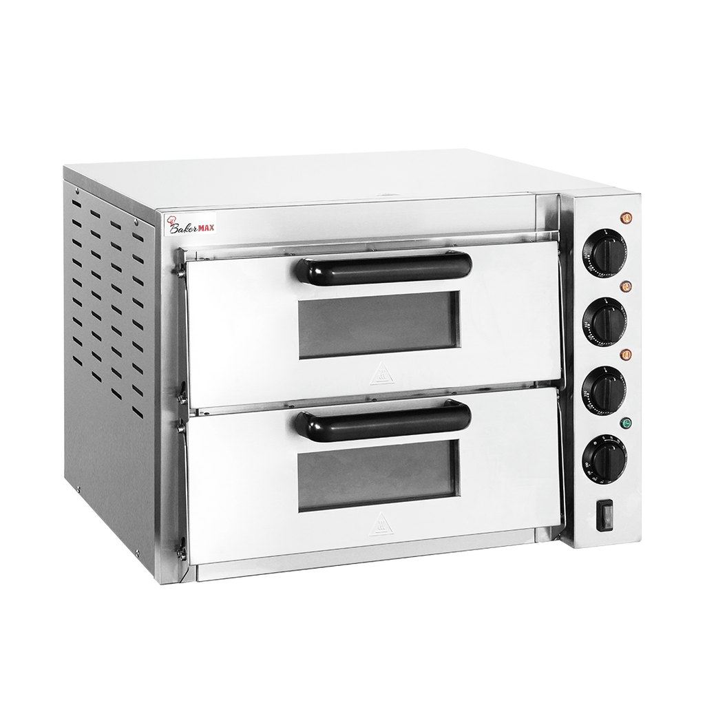 Baker Max EP-2T/15 - Countertop Double Deck Electric Pizza Oven, 15A - image 10