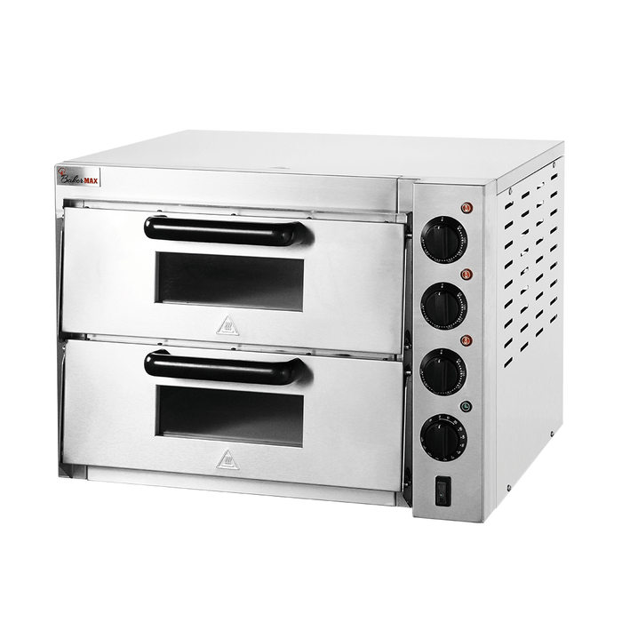 Baker Max EP-2T/15 - Countertop Double Deck Electric Pizza Oven, 15A - image 9