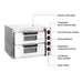 Baker Max EP-2T - Countertop Double Deck Electric Pizza Oven, 10A - image 3