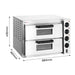 Baker Max EP-2T - Countertop Double Deck Electric Pizza Oven, 10A - image 2