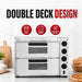 Baker Max EP-2T - Countertop Double Deck Electric Pizza Oven, 10A - image 4
