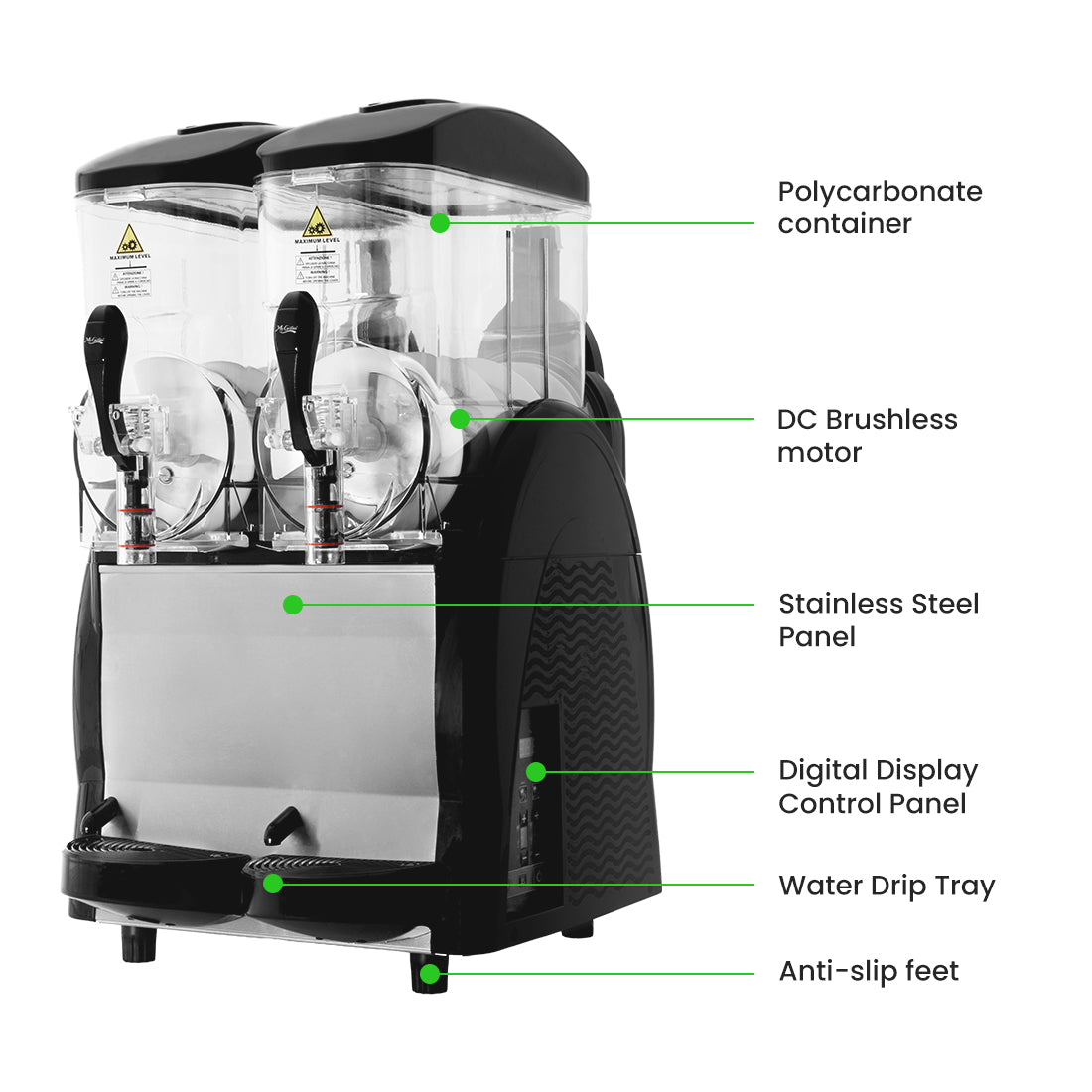 Benchstar FABIGANI-2S - Double 12L Granita and Slushie Machine - image 3