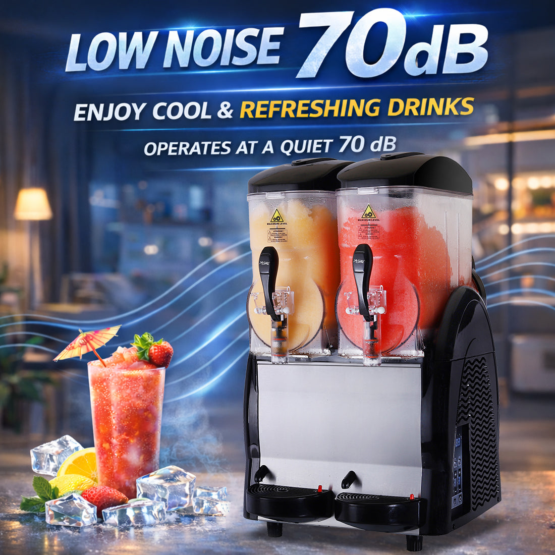 Benchstar FABIGANI-2S - Double 12L Granita and Slushie Machine - image 5
