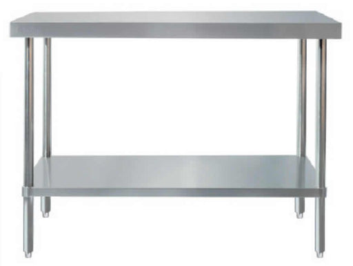 Simco WTS624 - Stainless Steel Flat Top Work Bench 2400 x 600mm