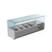 FED-X XVRX1200/380 - Countertop Salad Bar with Glass Canopy 4 x GN 1/3 1200mm