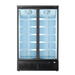 FED Thermaster LG-1000BGBMF - Double Glass Door Supermarket Display Freezer Black 1043L