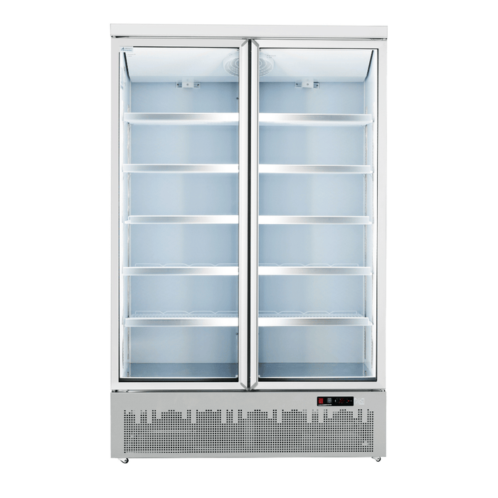 FED Thermaster LG-1000GBM - Double Glass Door Supermarket Display Fridge 1117L