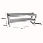 Benchstar FW10L-182 - Heat Lamp Food Warmer, 2 Tier, 1800mm, 10 Lamps - image 2
