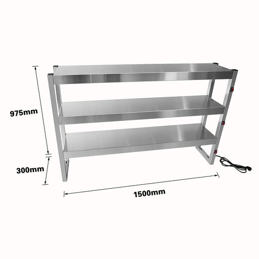 Benchstar FW12L-153 - Heat Lamp Food Warmer, 3 Tier, 1500mm, 12 Lamps - image 2