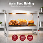 Benchstar FW4L-092 - Heat Lamp Food Warmer, 2 Tier, 900mm, 4 Lamps - image 5