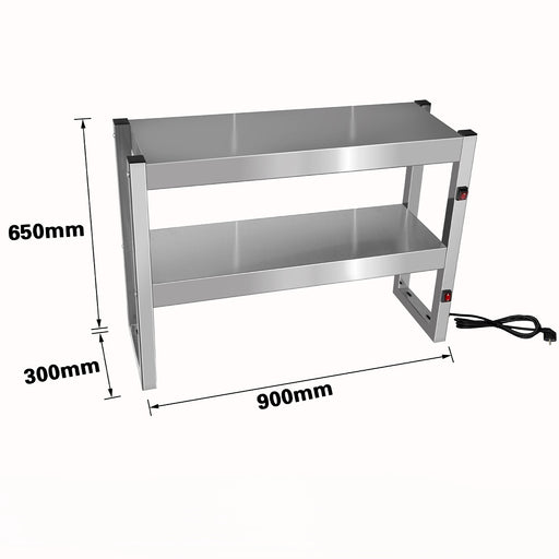 Benchstar FW4L-092 - Heat Lamp Food Warmer, 2 Tier, 900mm, 4 Lamps - image 2