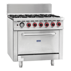 Gasmax GBS6TS - 6 Burner Gas Range with Oven and Flame Failure - image 2