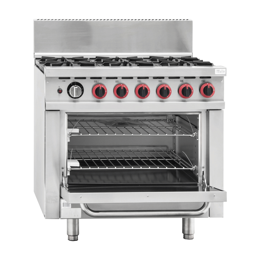 Gasmax GBS6TS - 6 Burner Gas Range with Oven and Flame Failure - image 4