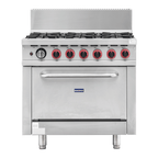 Gasmax GBS6TS - 6 Burner Gas Range with Oven and Flame Failure